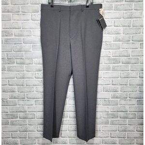 Vintage 80s 90s Reed St James Mens‎ 38X31 Grey Darcon Polyester Slacks Trousers